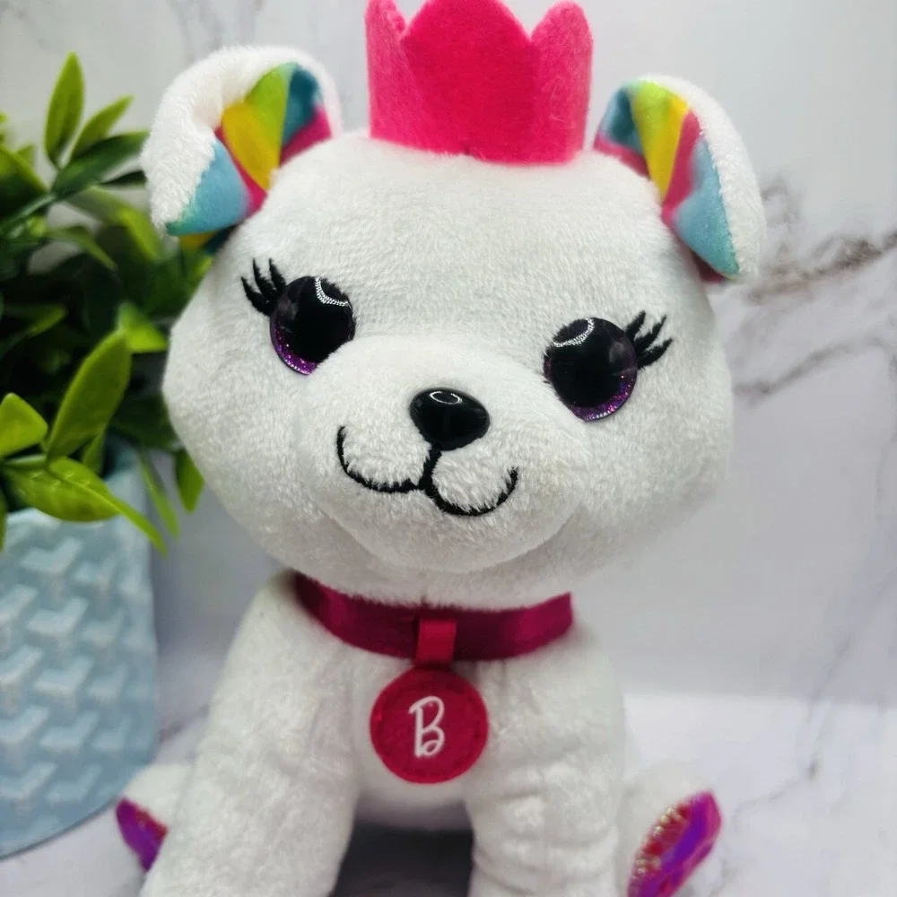 Barbie Mattel White Puppy Plush‎ Stuffed Animal 8